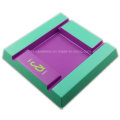 Bicolor Melamine Square Ashtray with Logo